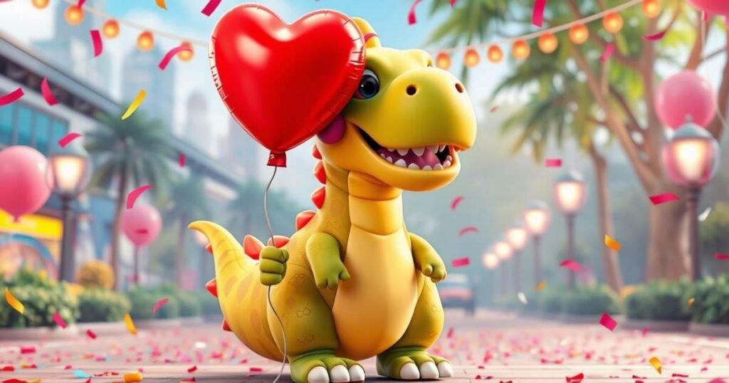 Dinosaur Valentine Caption Puns