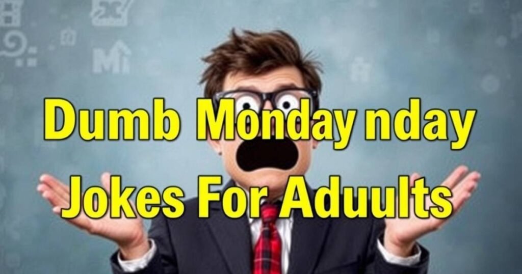 Dumb Monday Jokes For Adults
