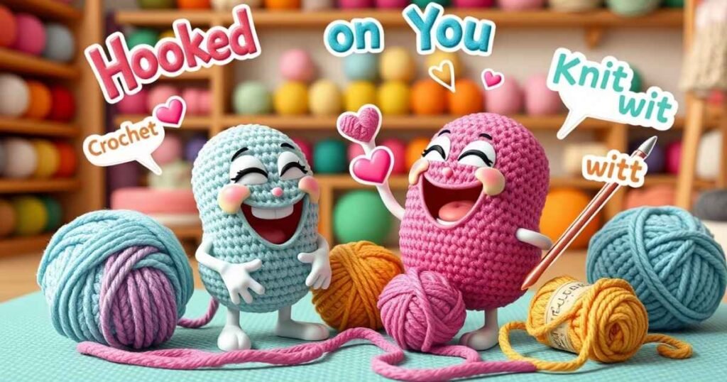Witty crochet puns for T-shirt designs