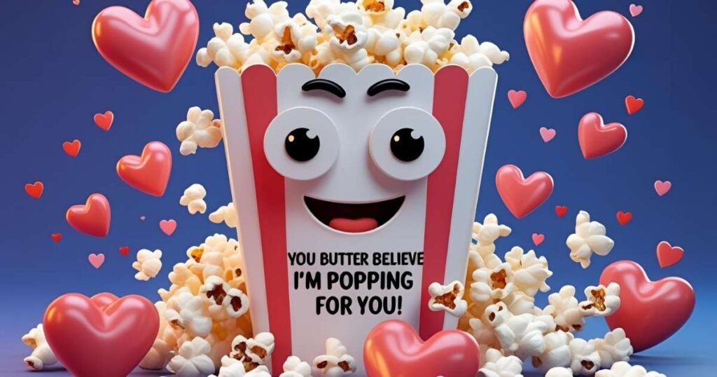 Cute and Romantic Popcorn Puns