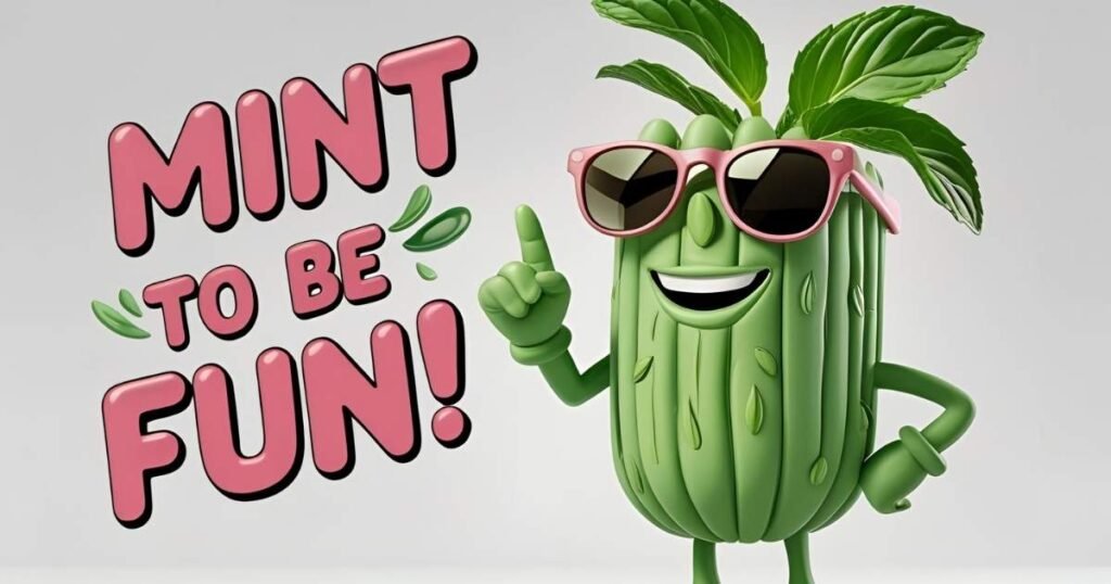Punny mint captions for Instagram