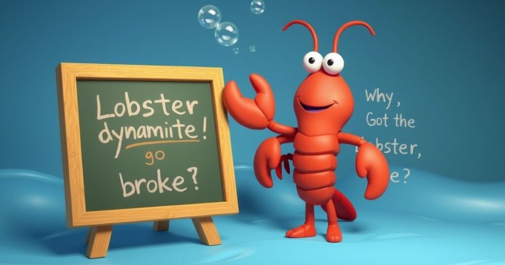 Question-answer lobster puns