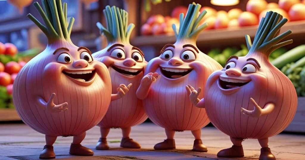 Question-answer onion puns